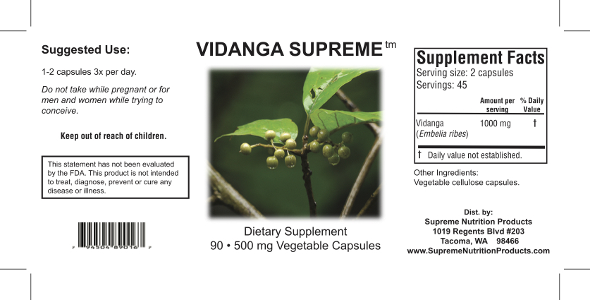 Vidanga Supreme Label